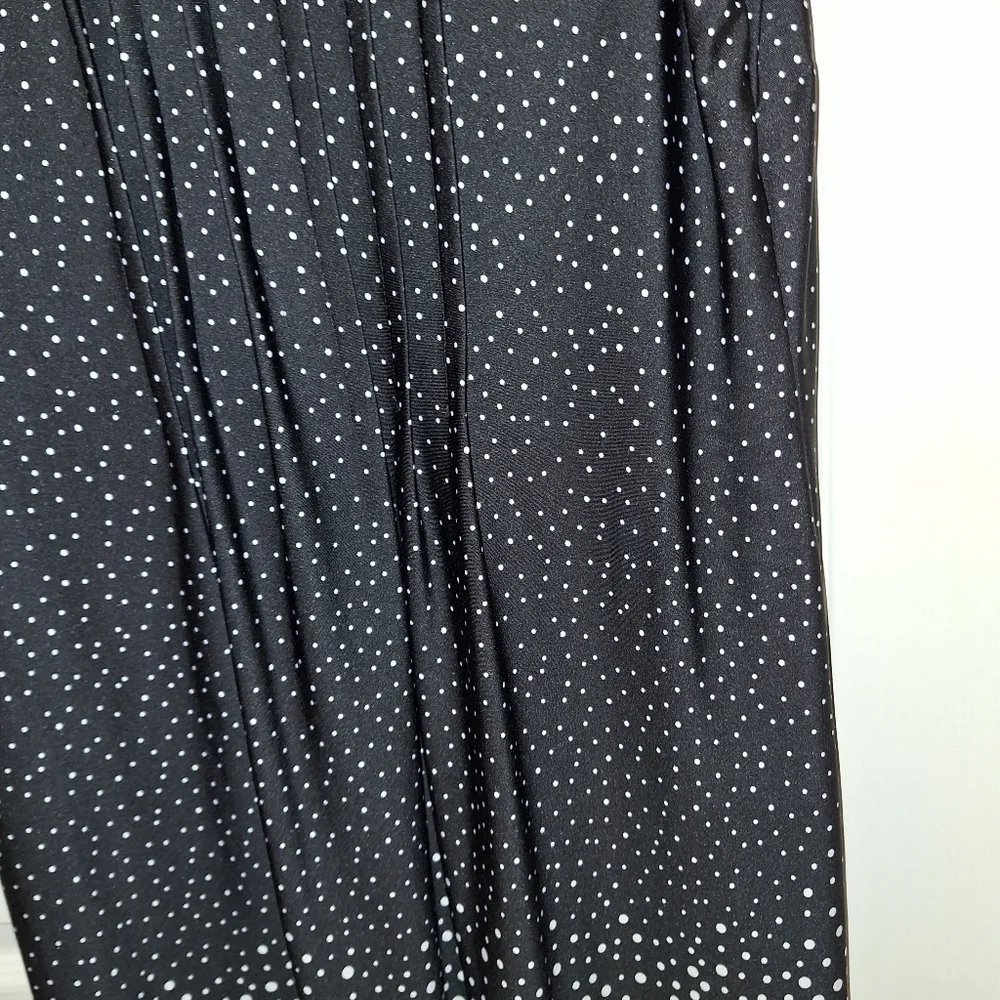 Black White Polka Dot Dress Size 12 - Picture 5 of 7